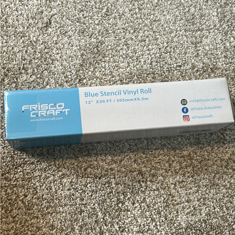 Frisco Craft Blue Stencil Vinyl Roll